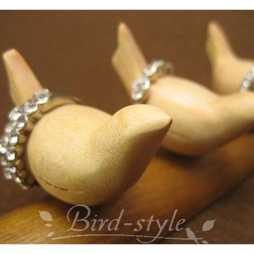 鳥 雑貨 グッズ/小鳥のリングホルダー ホワイト : 鳥グッズの店 Bird