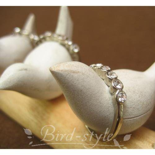 鳥 雑貨 グッズ/小鳥のリングホルダー ホワイト : 鳥グッズの店 Bird