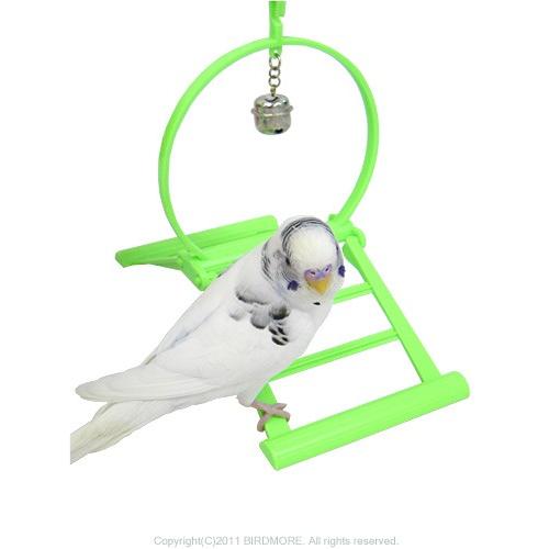 インコ 小鳥 ブランコ コバヤシ スイング 鈴付き 9991066 （色指定は