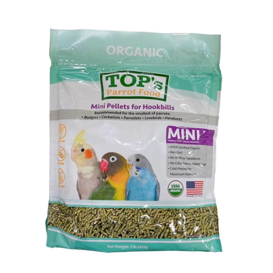 賞味期限 2025年6月30日 トップス パロットフード ミニサイズ 453g 9997740 （ BIRDMORE バードモア 鳥用品 ご飯