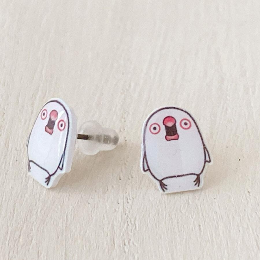 うちのインコズ 点目ピアス 白文鳥 217a0477 Birdmore バードモア 鳥用品 鳥グッズ 雑貨 グッズ 鳥 とり トリ インコ プレゼント 0 10 飼鳥用品専門店birdmore 通販 Yahoo ショッピング