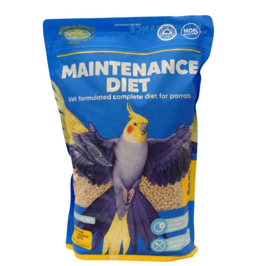 賞味期限2027年6月末〜　ベタファーム メンテナンス ペレット　2kg　インコ オウム ごはん BIRDMORE バードモア（Yahoo!・飼鳥用品専門店BIRDMORE）