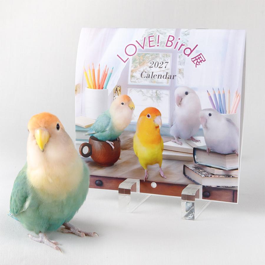tokyoshiori LOVE! Bird展 2027カレンダー 壁掛け 小さめサイズ