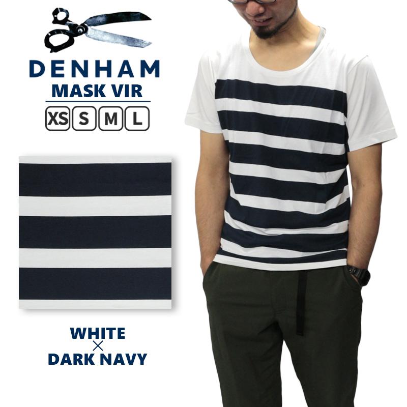 デンハム メンズ トップス Denham 01 14 05 51 021 Mask Vir ボーダー クルーネック Tシャツ カットソー プリント ブランド おしゃれ 定番 カジュアル 夏 春 Denham 01 Birigo 通販 Yahoo ショッピング