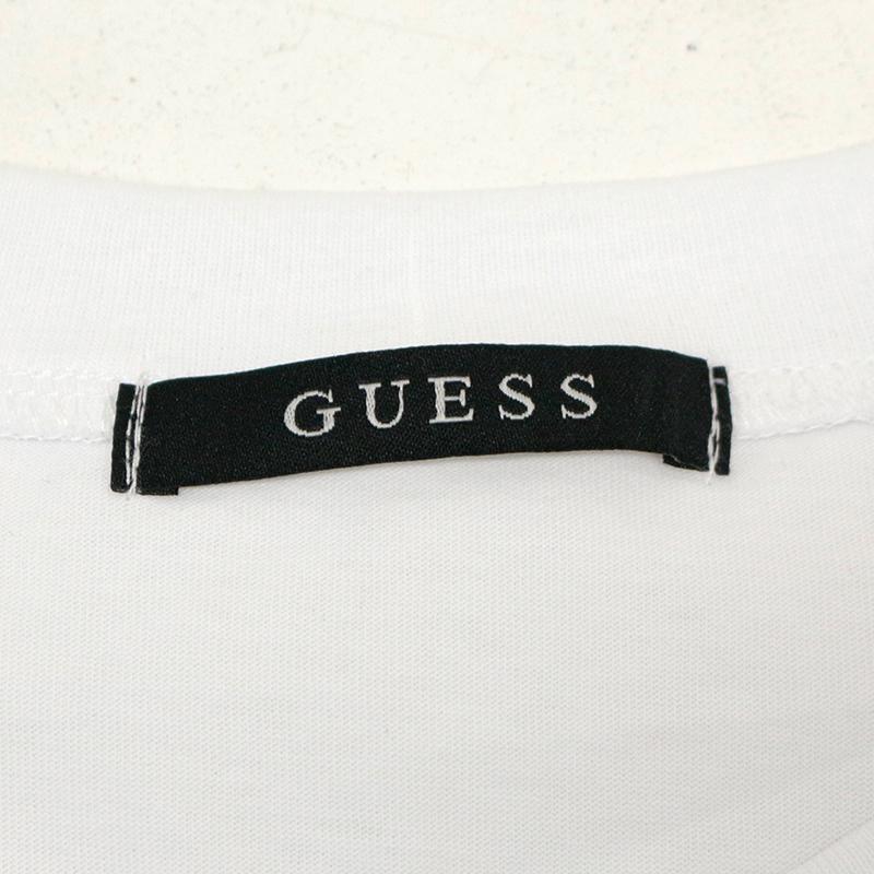 ゲス メンズ トップス GUESS MN2K9412K Painted Rimless Triangle Logo Tee トライアングル ロゴ ワンポイント ホワイト ブラック 白 黒 半袖 かっこいい｜N｜birigo｜15