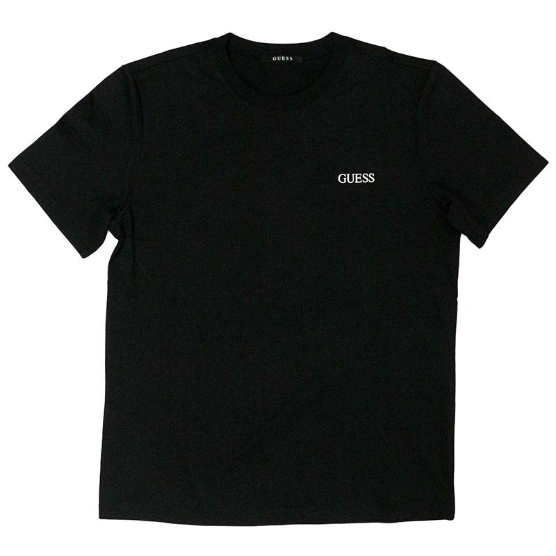 ゲス メンズ トップス GUESS MN2K9481 Mini Logo Tee ロゴ ワンポイント Tシャツ ホワイト ブラック 白 黒 クルー 半袖 かっこいい おしゃれ ジム 男性 ブランド｜birigo｜12