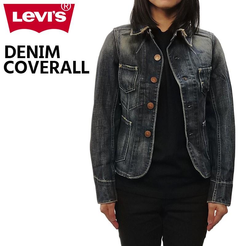 リーバイス レディース Gジャン ジージャン LEVIS L7002-00E01 デニム カバーオール ジャケット | ダメージ ライト ユーズド  加工 細め 春 秋 アウター :levis-l7002-0001:BIRIGO - 通販 - Yahoo!ショッピング