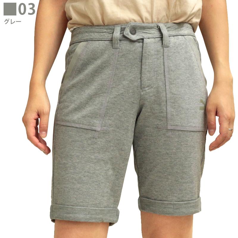 プーマ レディース ボトムス Puma スウェット ジップ ショーツ コットン 春 夏 ハーフパンツ ショートパンツ 3分丈 4分丈 膝上 ルームウェア C Puma Birigo 通販 Yahoo ショッピング