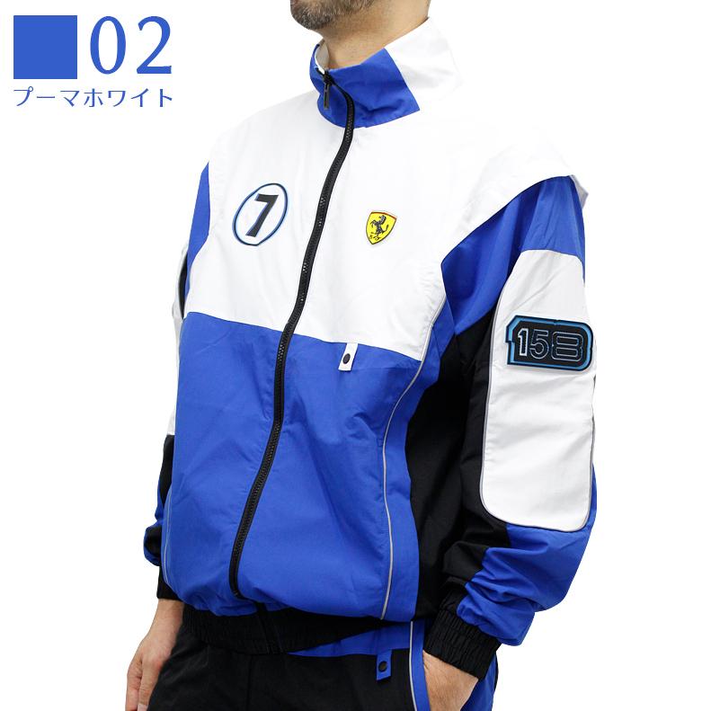 満点の プーマ メンズ アウター PUMA 597939 FERRARI レース ストリート ジャケット ホワイト 白 シンプル ネイマール サッカー 選手 フットサル ブランド 車 P プーマ ネイマール着用モデル スポーツウェア XSサイズ