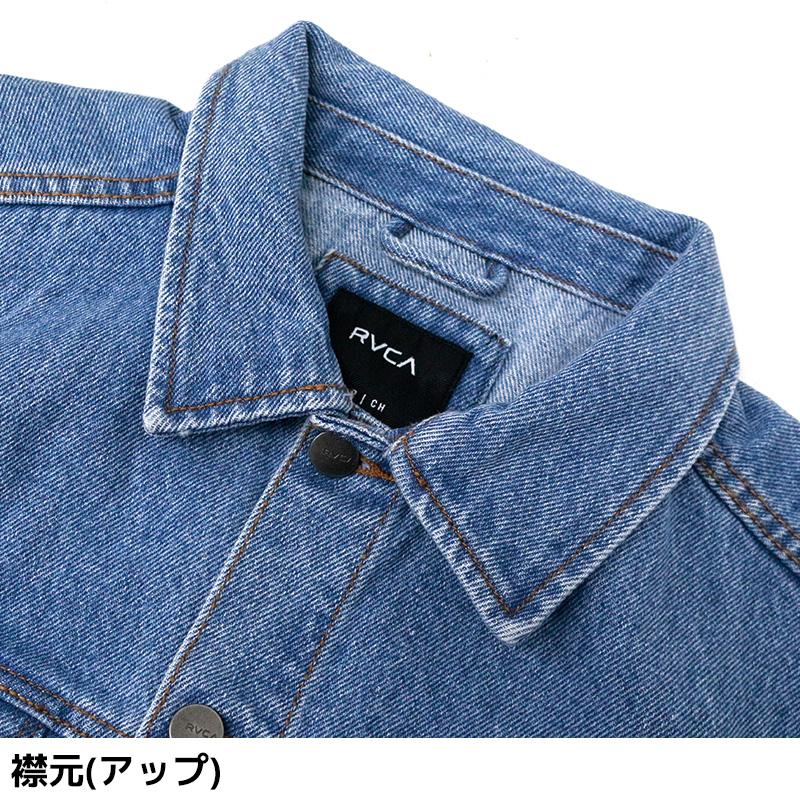 ルーカ メンズ アウター RVCA BA042750 AMERICANA DENIM JACKET | デニムジャケット Gジャン トラッカージャケット ジャケット カジュアル 青 黒 ブルー｜birigo｜16