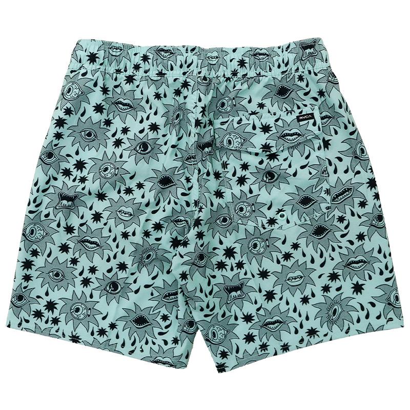 ルーカ メンズ ボトムス BB041611 RVCA VA ELASTIC SHORT ウォークパンツ | 半パン ハーフパンツ 水着 水陸 両用 水着 ハワイアン イラスト グラフィック　｜birigo｜09