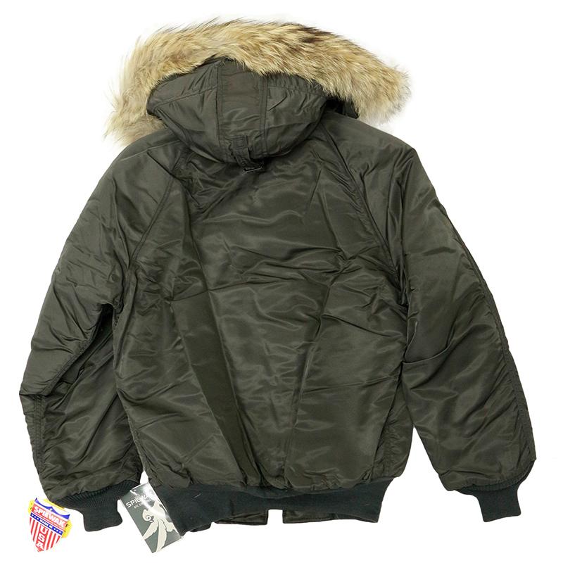 スピワック メンズ カジュアル N-2B フライトジャケット SPIEWAK 1N2BFCO ミリタリー アウター アメリカ製 米国 コヨーテ リアルファー 別注アイテム 特別 スピワック 2B SPIEWAK 1N2BFCO