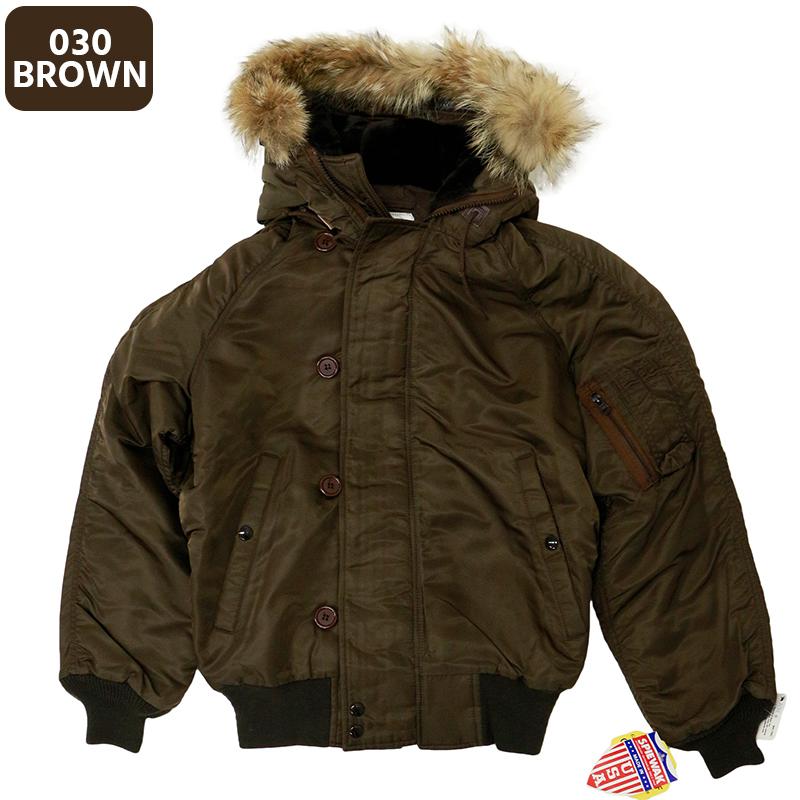 スピワック メンズ カジュアル N-2B フライトジャケット SPIEWAK 1N2BFCO ミリタリー アウター アメリカ製 米国 コヨーテ リアルファー 別注アイテム 特別 スピワック 2B SPIEWAK 1N2BFCO