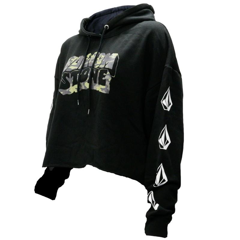 ボルコム レディース トップス Volcom 1318jf Stone Camo Crop Hoodie カモフラージュ パーカー 長袖 秋 冬 丈短い アメカジ ホワイト ブラック ブランド Volcom 1318jf Birigo 通販 Yahoo ショッピング