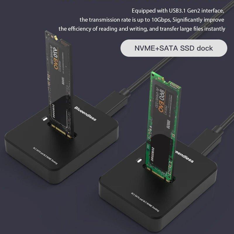 Blueendless 外付けSSD M.2 エンクロージャー 10Gbps 高速読み書き SSD 