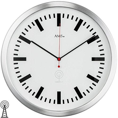 【値下げ】 AMS 並行輸入品 Silver Glass, Clock, F5840 Uhrenfabrik その他インテリア時計