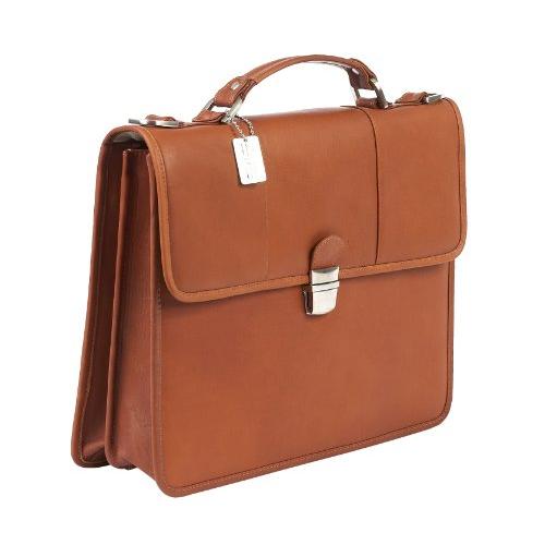 Claire Chase Briefcase, Saddle, One Size 並行輸入品