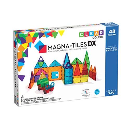 【限定製作】 Magna-Tiles Clear Colors 48 Piece DX Set 並行輸入品 ブロック