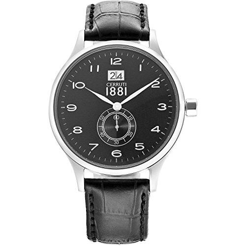 人気のファッションブランド！ Mens Venere Cerruti Analogue 並行輸入品 CRA102A222K Bracelet Leather with Watch Quartz 腕時計