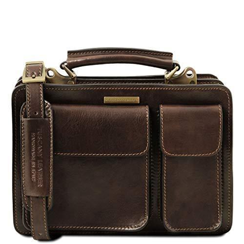 【予約販売】本 Tuscany Leather Tania Leather Lady Handbag Dark Brown 並行輸入品 ハンドバッグ