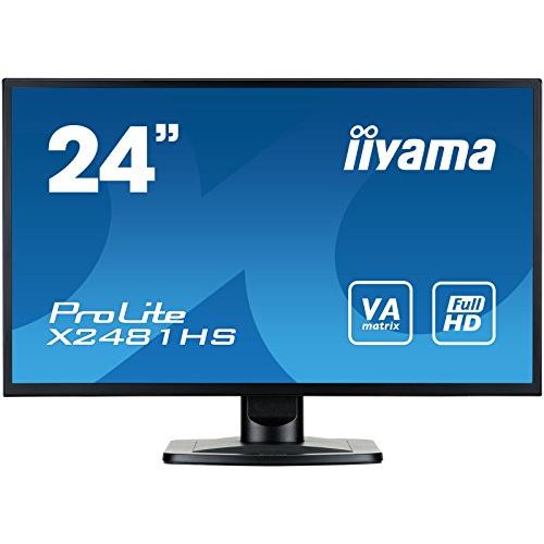 【オンラインショップ】 iiyama X2481HS-B1 24" ProLite VA HD LCD Monitor - Black 並行輸入品 ディスプレイ、モニター