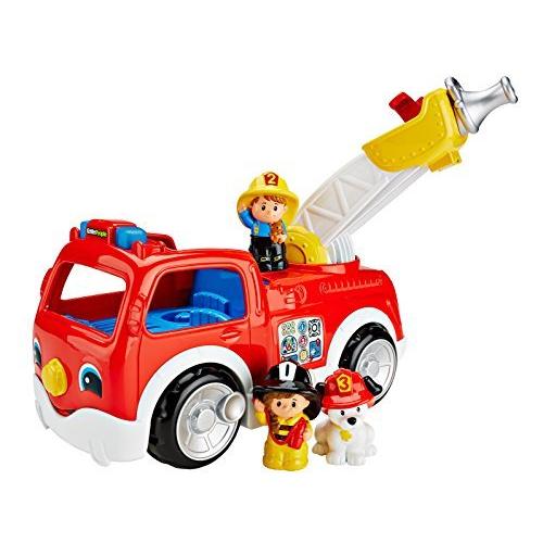 Fisher-Price Little People Toy - Lift ´n Lower Fire Truck - Electronic Learning Rescue Vehicle 並行輸入品