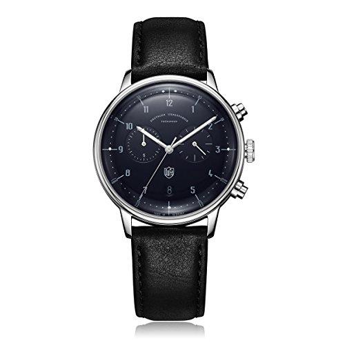 【まとめ買い】 Dufa Deutsche 並行輸入品 DF-9003-03 Strap Leather with Watch Quartz Chronograph Unisex Uhrenfabrik 腕時計