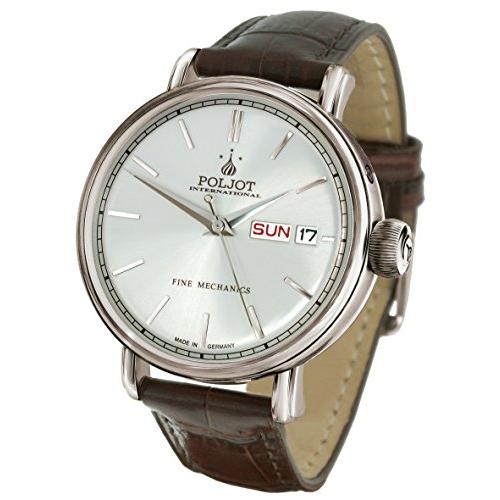 【はこぽす対応商品】 Yaroslavl" "New International Poljot Mechanical 並行輸入品 Leatherband Brown Watch Gents Russian 腕時計