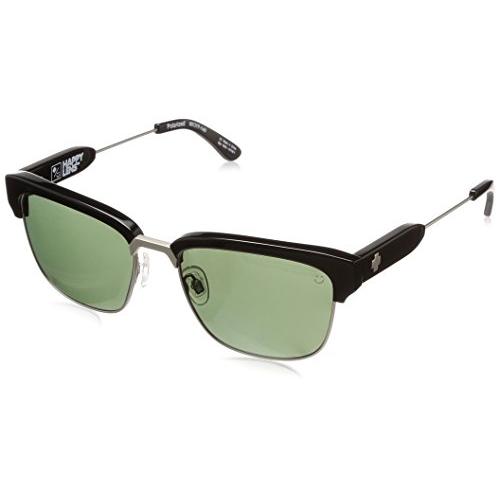SPY Optic Bellows Sunglasses Black/Silver， Happy Grey Green Polarized 並行輸入品のサムネイル