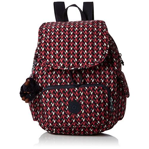 『5年保証』 Kipling City Pack S,  Women’s Backpack,  Multicolour (Pink Chevron), 27x33.5x19 cm (W x Dx H) 並行輸入品 リュックサック、デイパック