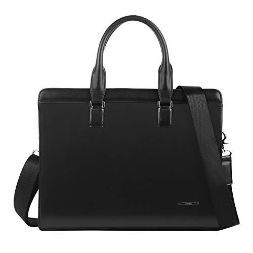 【お得】 Leathario 並行輸入品 Bags Messenger Office Business Briefcase Laptop Inch 14 Leather Shoulder Men's ブリーフケース