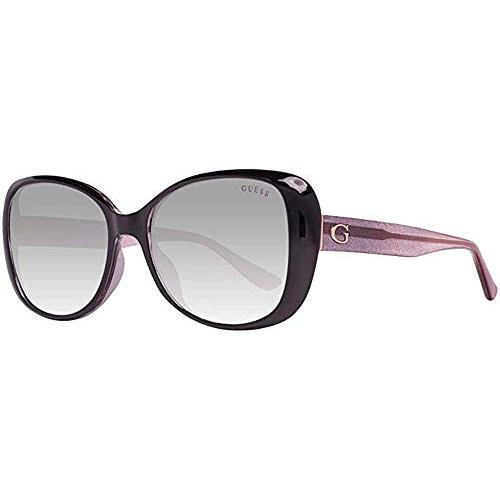 Guess Unisex Adults’ GU7554 01B 54 Sunglasses, Black (Nero Lucido/Fumo Grad), 並行輸入品
