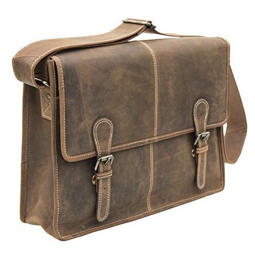 人気定番の Leather Brown Rugged Unisex Urban Wombat Satchel 並行輸入品 Bag Office Business ブリーフケース