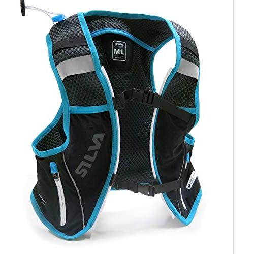 Silva Strive 5 Running Hydration Backpack， 5L Capacity， Black/Blue - M/L 並行輸入品
