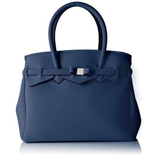 人気提案 Plus Miss Women's bag my save Shoulder 並行輸入品 Size One (Balena), Blu Bag, ハンドバッグ