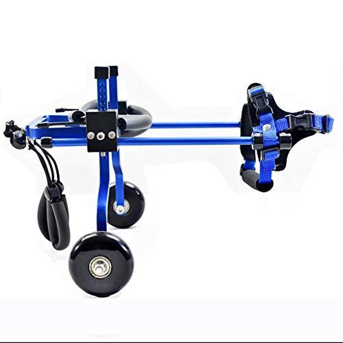 Kxbymx Assisted Dog Wheelchair Disabled Dog Car Pet 首輪 ハーネス リード Walking Rear Leg Car Sports Color Seat Adjustable Blue Size Xs 並行輸入品