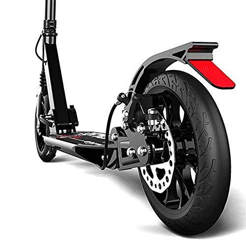 ZHIPENG Electric Scooter, Three-Speed Adjustable Folding Scooter with Handbrake City Scooter Large Wheels Portable Birthday Gift for Adults Youth