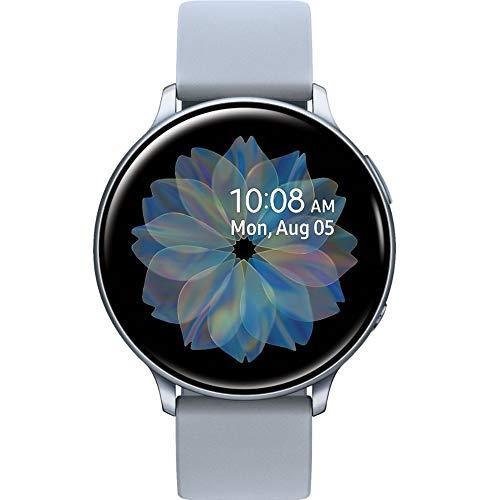 【予約販売】本 Bezel) Aluminum + Strap (Silicon Active2 Watch Galaxy Samsung Bluetooth 並行輸入品 R820-44mm) Silver, (Cloud International - スマートウォッチ本体