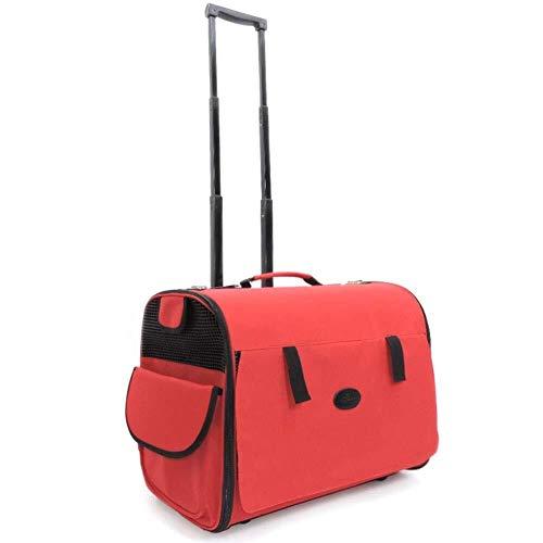 Tongzhengtai Pet Supplies Pet Suitcase Trolley Case Pet Backpack Trolley Portable Travel Carrier Case With Rollers Telescopic Handle For Travel Walki Prettyfunnyballoons Com
