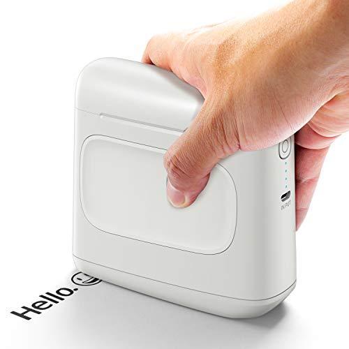 Portable Printer， Handheld Logo Inkjet Printer Mini Selpic S1 Quick-Drying Waterproof Ink， Print on Wood， Glass， Clothes， for Customized Tex