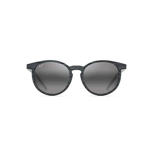 完璧 Maui 並行輸入品 Grey Neutral Lens Polarized Frame Stripe Grey | 809-11D Kiawe | Sunglasses Jim サングラス