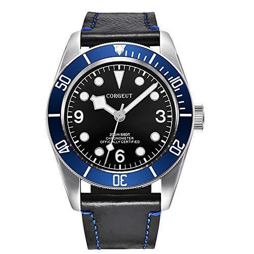 日本に Luminous Corgeut Sapphire 並行輸入品 (2010B-blue) Movement 8215 Watch,Miyota Mens Mechanical Automatic Diver Glass 腕時計