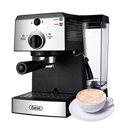 最安値Barsetto Espresso Machine with Filter Holder and Professional Milk Foam Nozzle, 1350 W, High Performance Stainless Steel Coffee Machine, 15 Bar Filter