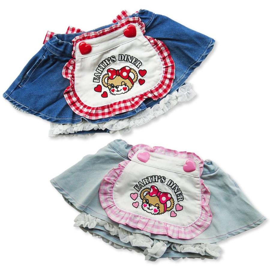 50 Off セールearthmagic エプロン付きストレッチデニムパンツスカート ss Birhday Online Yahoo店 通販 Yahoo ショッピング