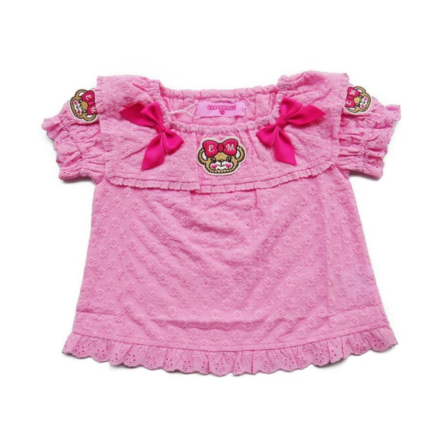 アースマジック Earthmagic 正規品 コットン レース スクエア襟 ブラウス 半袖 子供服 女の子 ピンク イエロー 黄色 2021春夏 31141611 21ss Birhday Online Yahoo店 通販 Yahoo ショッピング