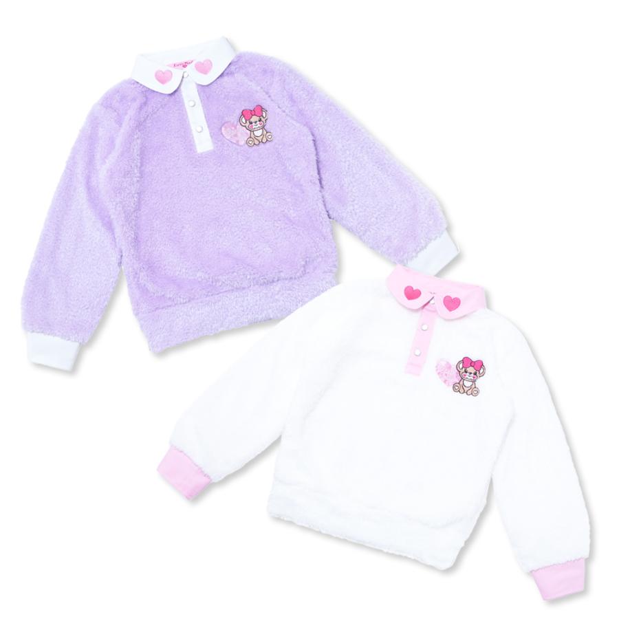 30%OFF セール アースマジック EARTHMAGIC ハート刺繍襟付きファープル  