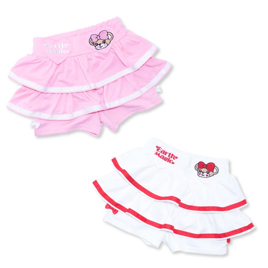 アースマジック EARTHMAGIC ティアード スカート オン パンツ ショート  