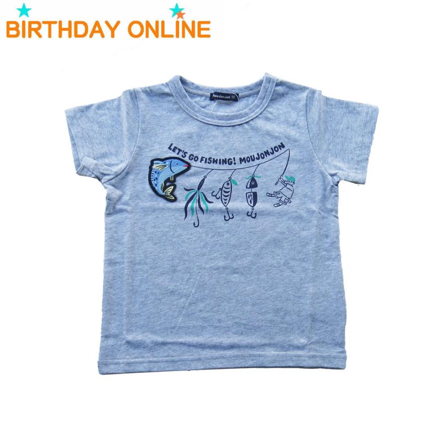 Tシャツ 男の子 子供服 ムージョンジョン  moujonjon フィッシングプリント半袖Ｔシャツ｜birthday-online｜06