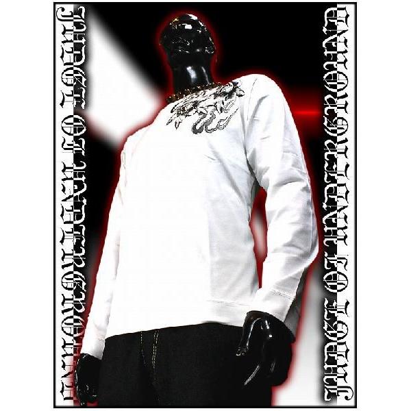 ポイント10倍 絡繰魂 双龍牡丹長袖Tシャツ ロンT 211001 カラクリ 服