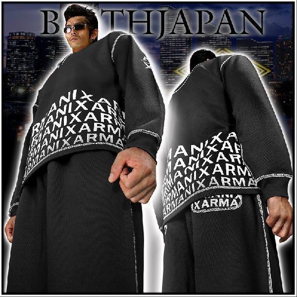 ポイント10倍 悪羅悪羅系 セットアップ 新作 ARMANIX7553黒 : 悪党の店